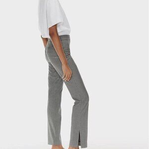 Aritzia Babaton Mid-Rise Houndstooth Numero Ankle Pants with Side Slit - Size 00